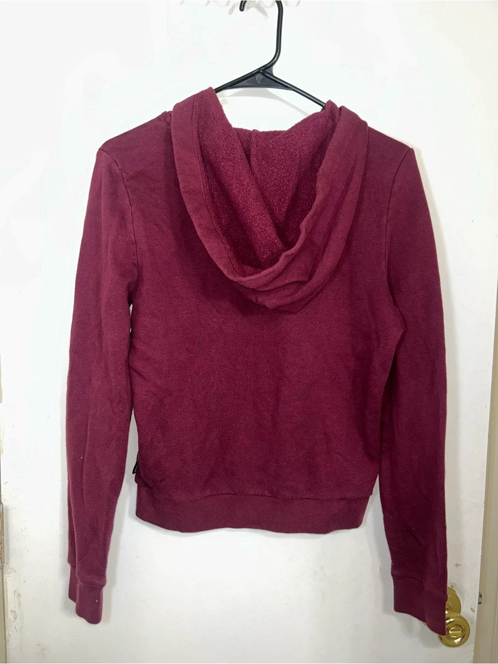 PINK Victoria's Secret Girls' Zip-Up Hoodie Jacket - Burgundy